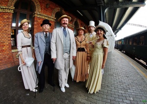 Historyczny pociąg w Czeskim Cieszynie